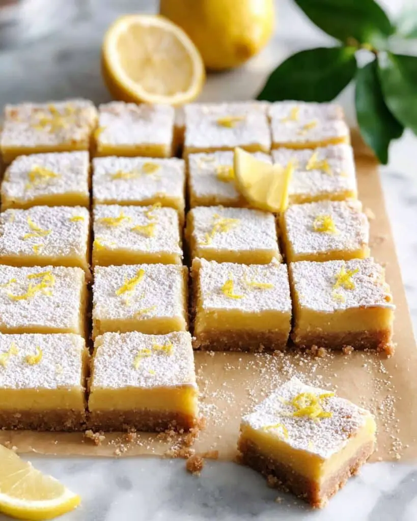 Easy Creamy Lemon Bars Recipe