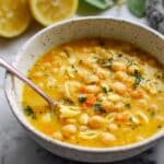 Lemon Chickpea Orzo Soup Recipe