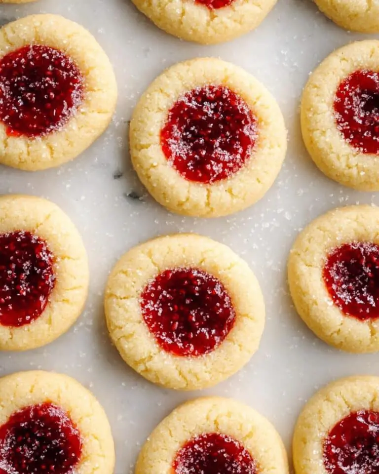Soft and Buttery Raspberry Thumbprint Cookies Recipe