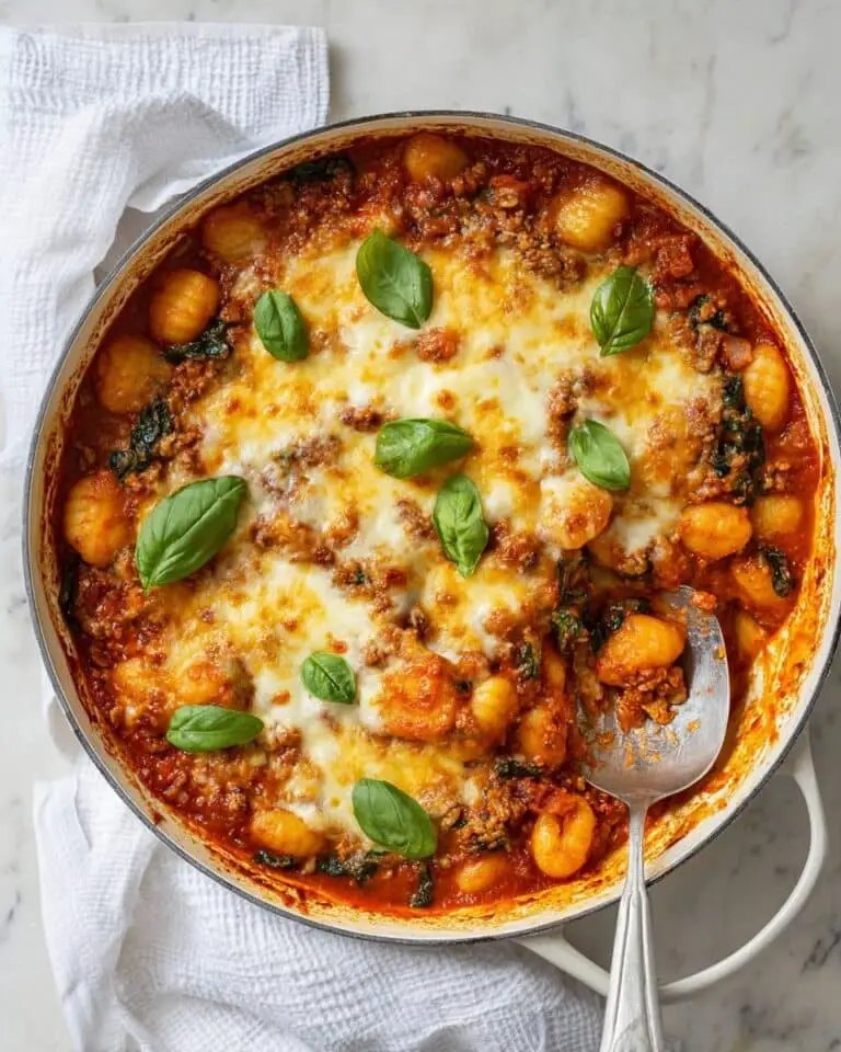 Easy Baked Gnocchi with Turkey, Spinach, and Mozzarella Recipe