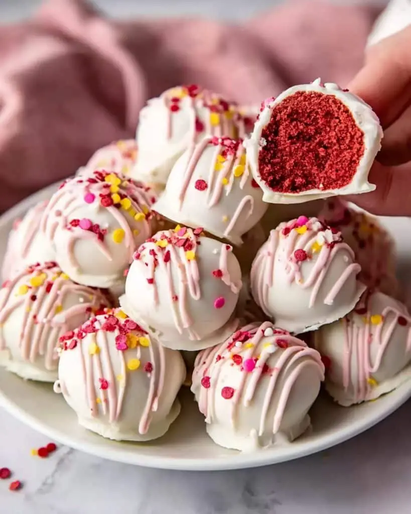 Red Velvet Cake Balls Recipe
