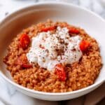 Spicy Roasted Tomato and Burrata Risotto Recipe