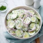 Creamy Cucumber Salad Recipe