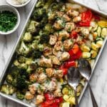 Italian Sheet Pan Chicken Breast with Roasted Vegetables Recipe