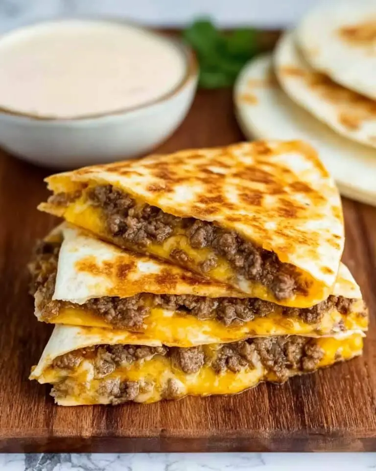 Blackstone Cheeseburger Quesadilla Recipe