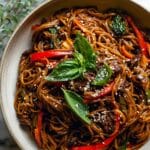 20 Minute Korean Beef Sesame Noodles Recipe