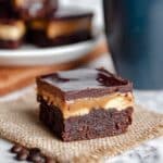 Coffee Brownies with Espresso Coffee Layer and Chocolate Ganache Recipe