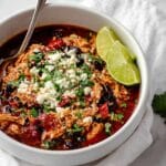 Slow Cooker Pulled Buffalo Chicken Chili Recipe