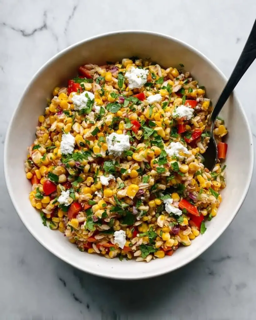 Mexican Street Corn Orzo Pasta Salad Recipe