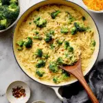 Broccoli Cheddar Orzo Recipe