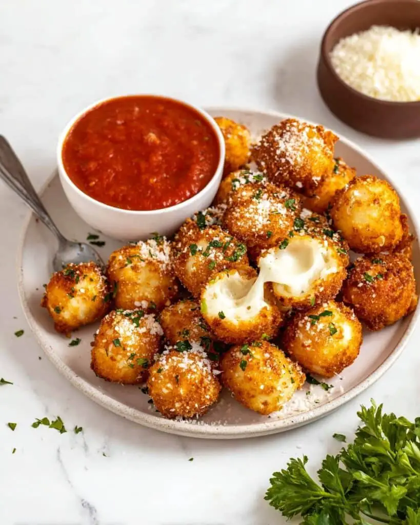 Fried Cheese Balls: Easy Mozzarella Balls with Crispy Panko Coating Recipe