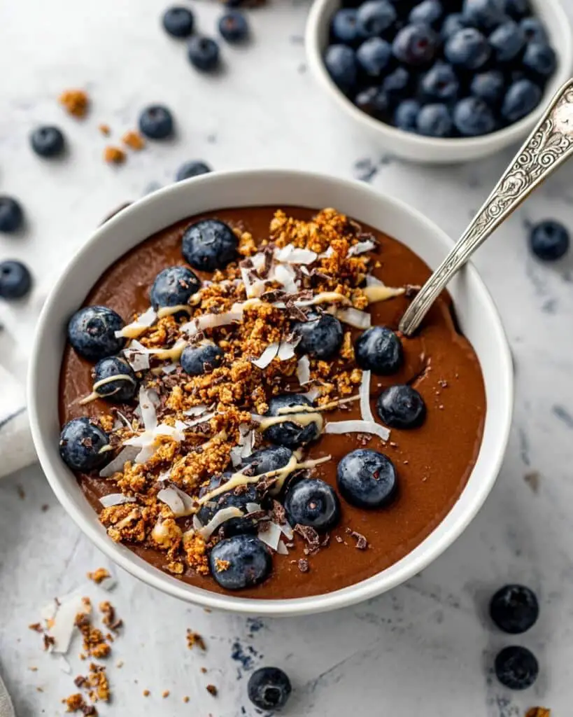 Vegan Chocolate Protein Smoothie Bowl Recipe