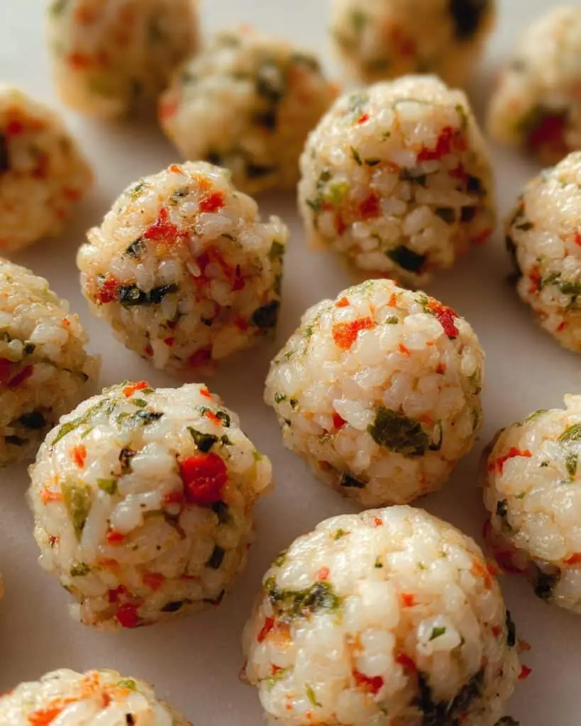 Veggie Rice Balls Recipe