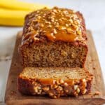 Greek Yogurt Banana Bread With Brown Sugar Pecan Glaze Recipe