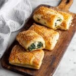 Spinach Cheese Rolls with Feta and Parmesan Recipe