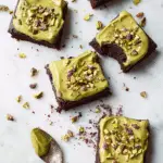 Pistachio White Chocolate Brownies with Pistachio Ganache Recipe