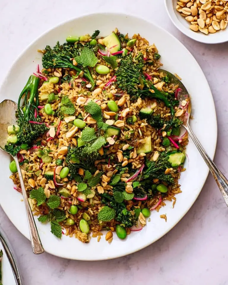 Crispy Rice Salad with Edamame, Avocado, Radishes, and Fresh Herbs Recipe