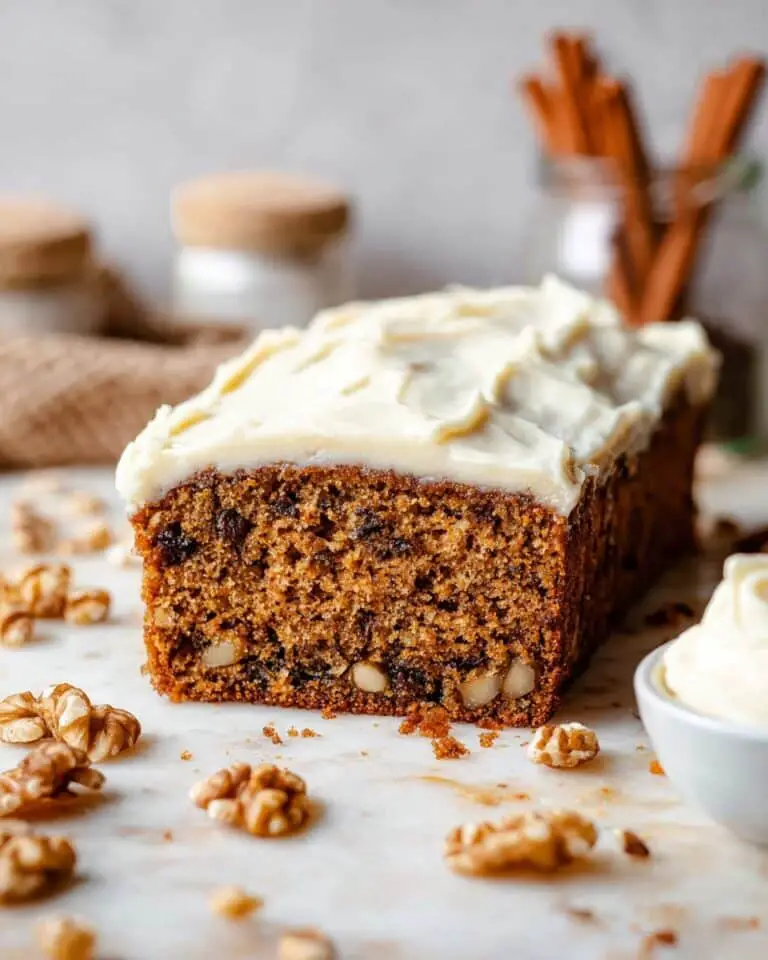 Carrot Cake Banana Bread with Cream Cheese Frosting Recipe