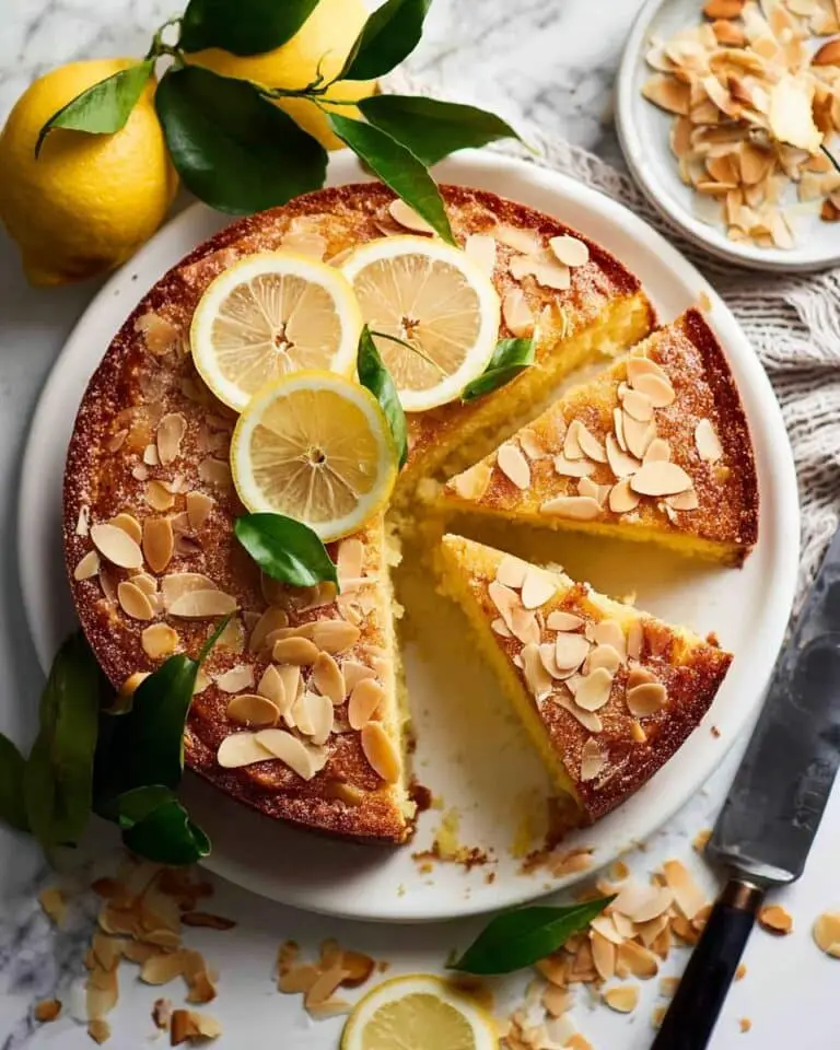 Easy Lemon Coconut Almond Cake Recipe