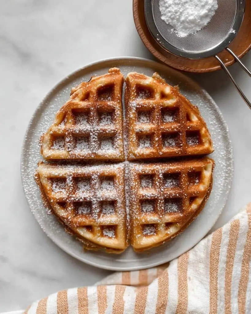 Flourless Banana Oat Waffles Recipe