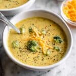 Healthy Broccoli Cheddar Soup Recipe