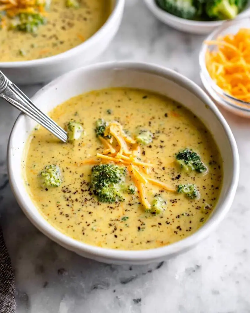 Healthy Broccoli Cheddar Soup Recipe