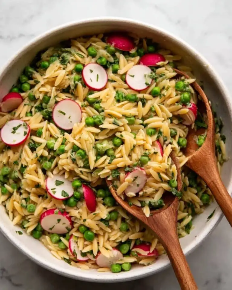 Spring Orzo Salad with Peas and Lemon Vinaigrette Recipe