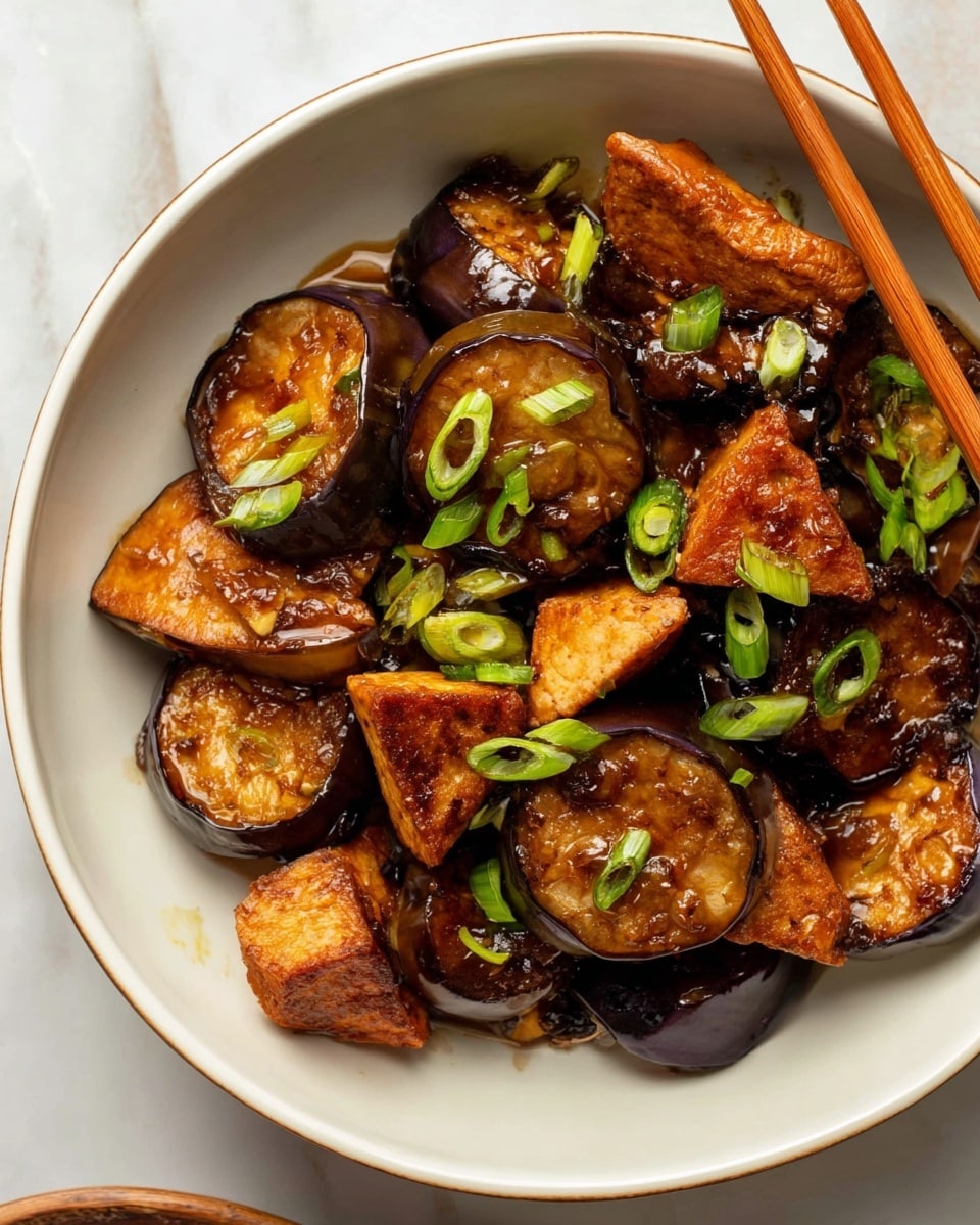 Sticky Chinese Eggplant and Tofu Recipe