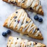 Vegan Blueberry Scones with Lemon Glaze Recipe