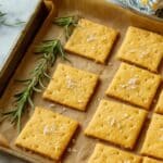 Cheese-y Chickpea Flour Crackers (Vegan, Grain-free, High protein) Recipe