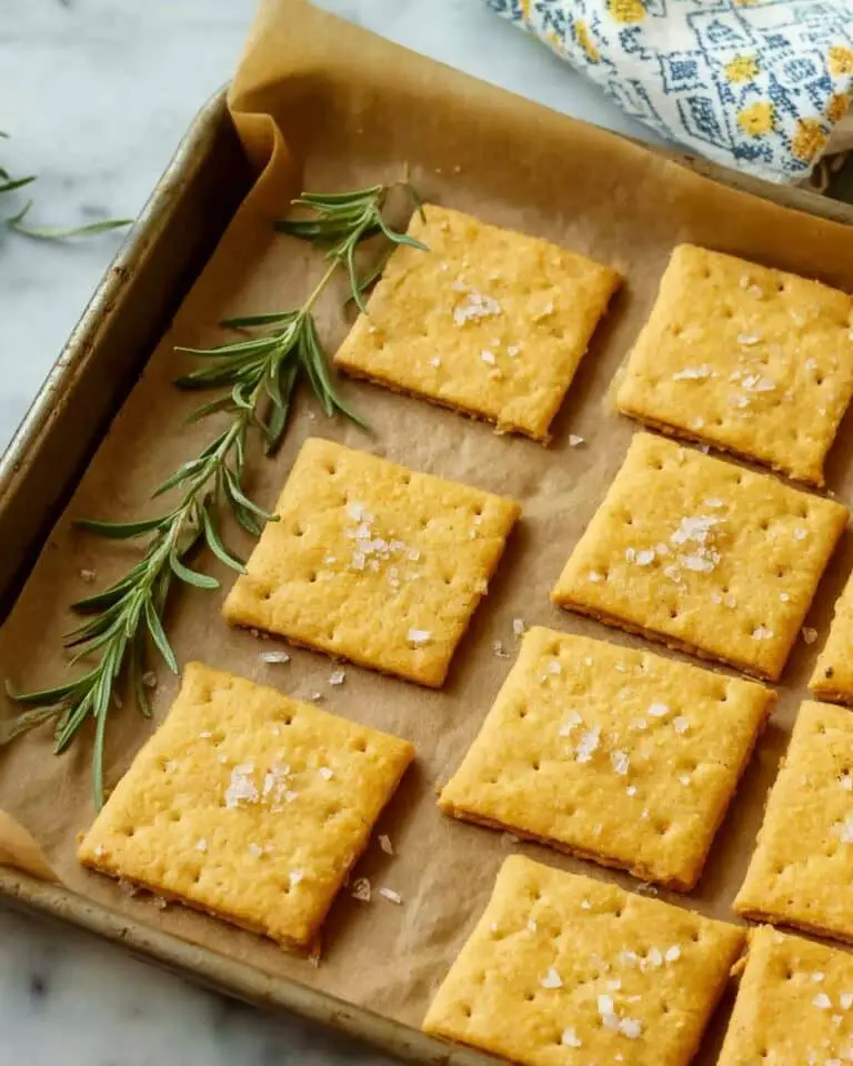 Cheese-y Chickpea Flour Crackers (Vegan, Grain-free, High protein) Recipe