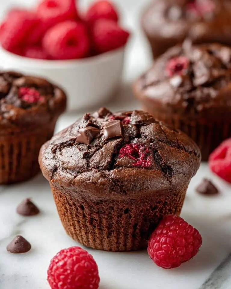 Feel-Good Chocolate Raspberry Muffins Recipe