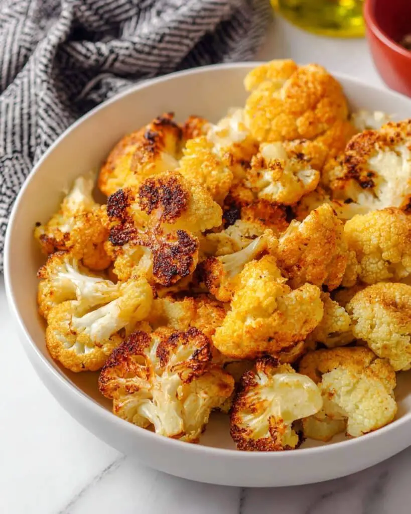 Garlic Parmesan Roasted Cauliflower Recipe