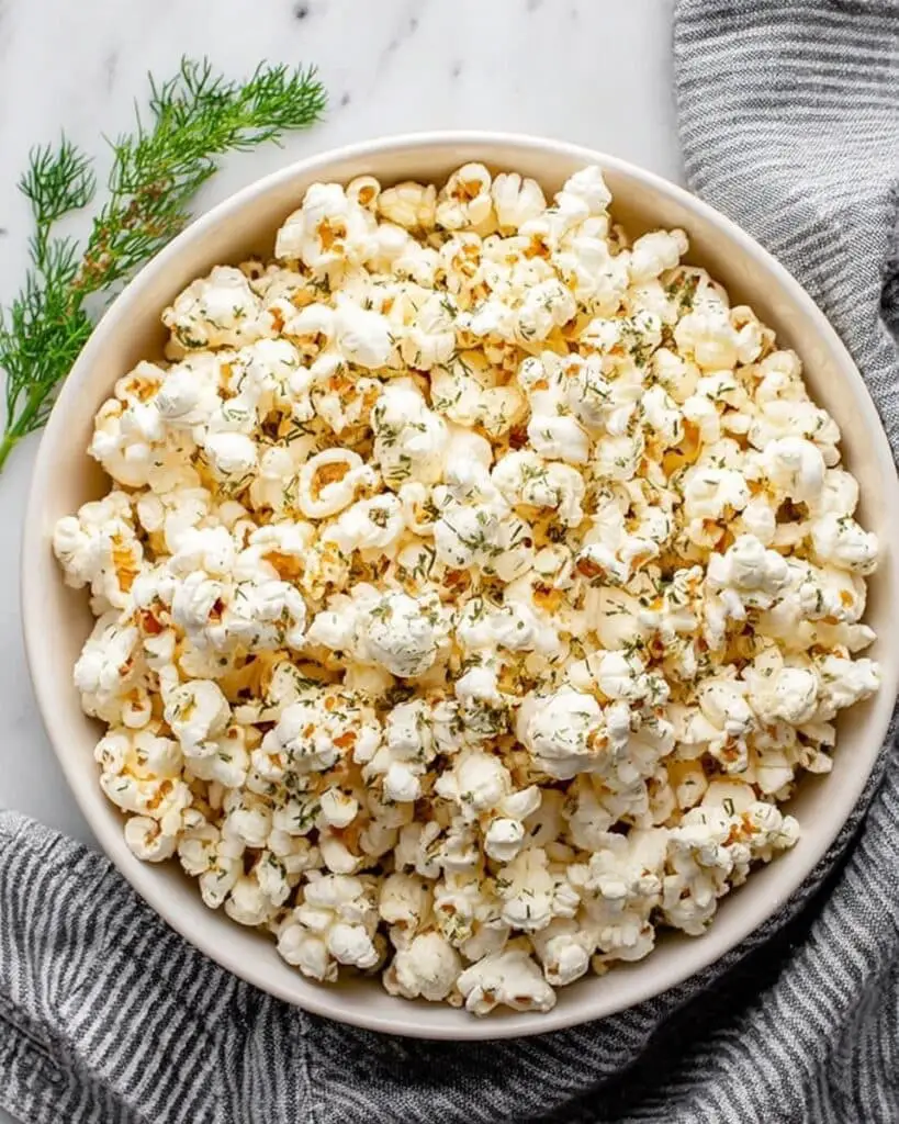 Homemade Dill Pickle Popcorn Recipe
