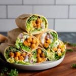 Buffalo Chickpea Ranch Wraps Recipe