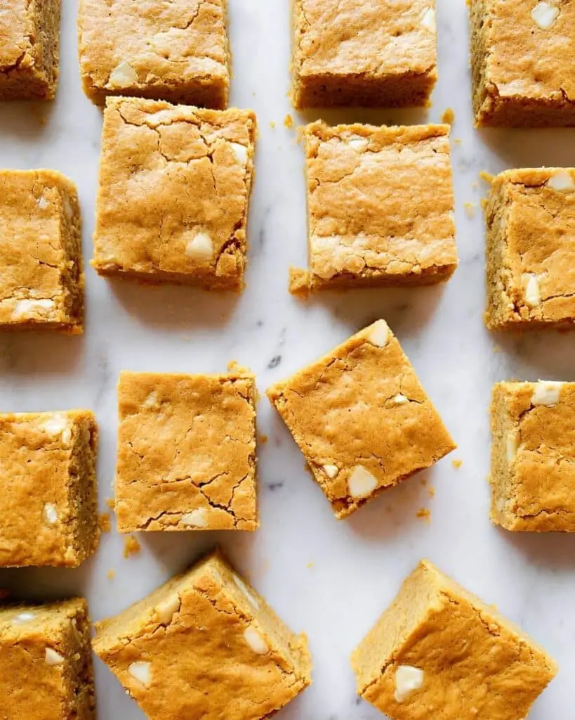 White Chocolate Chip Blondies Recipe
