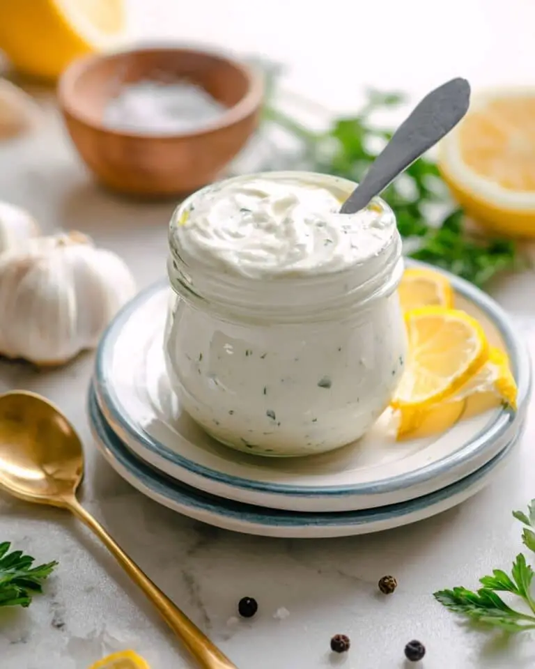 Creamy Greek Yogurt Dressing with Lemon and Fresh Herbs Recipe