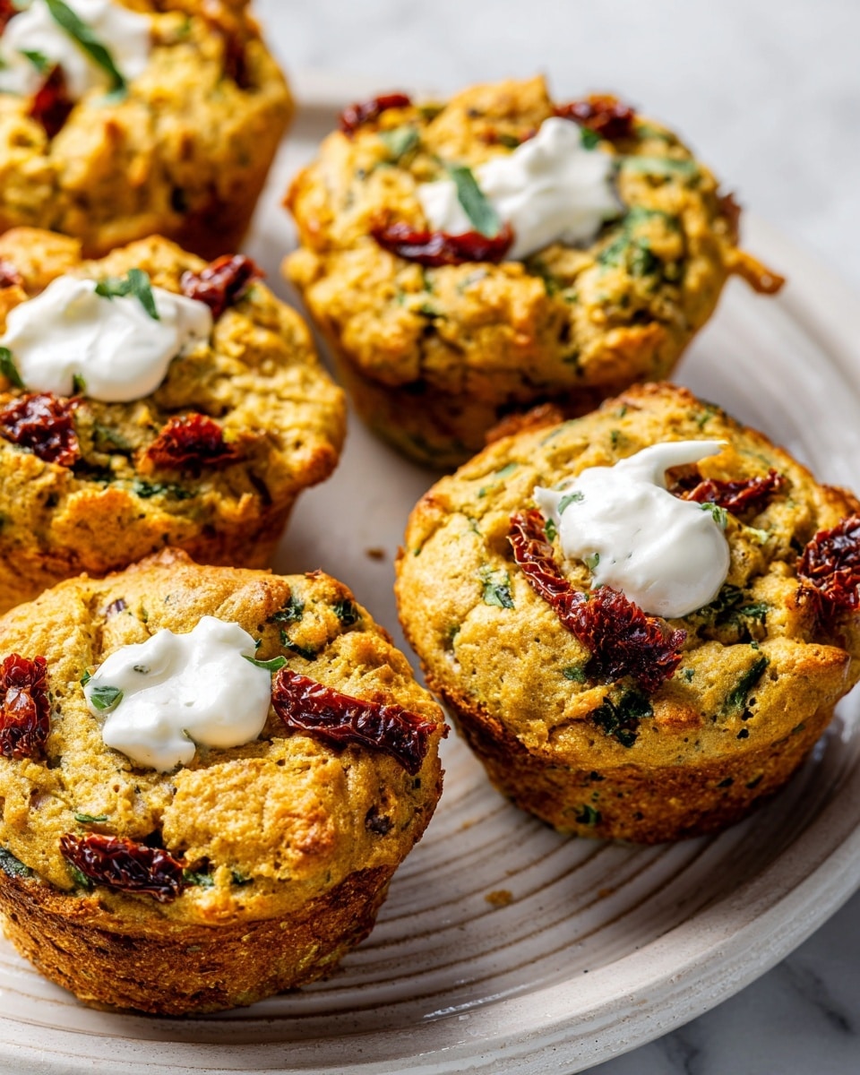 Savoury Vegan Zucchini Muffins Recipe