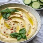 Lemon Basil Hummus Recipe