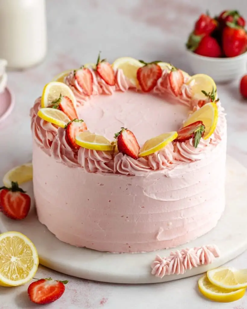 Strawberry Lemon Cake Recipe