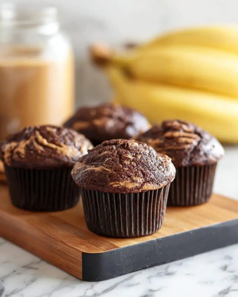 Chocolate Peanut Butter Banana Muffins (Gluten-Free, Dairy-Free Option) Recipe