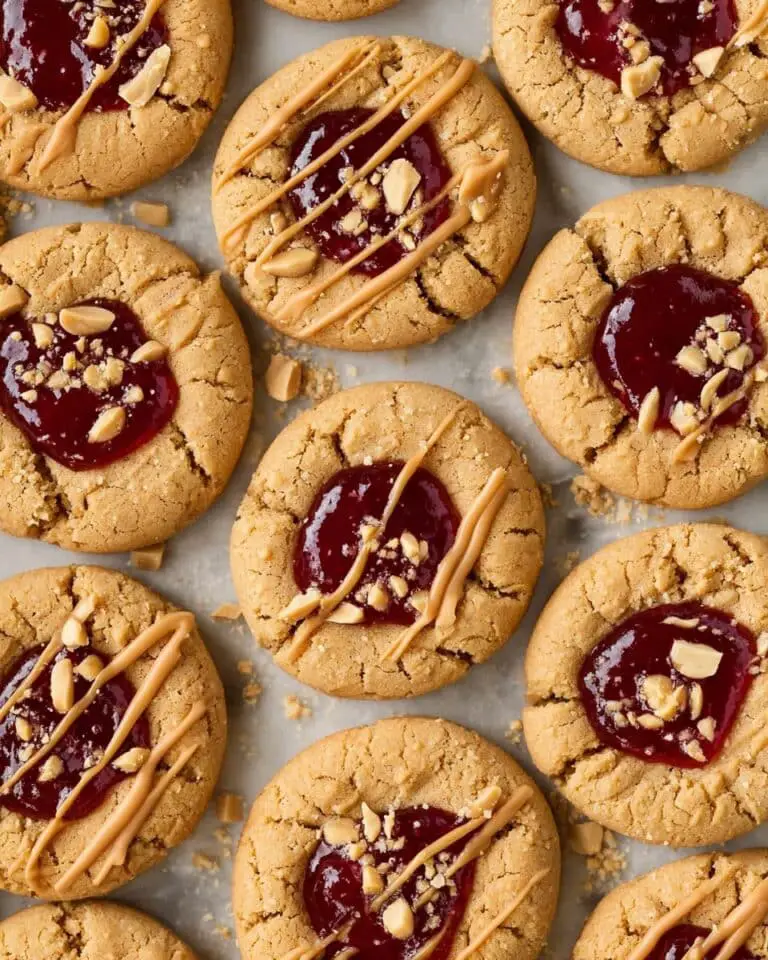 Peanut Butter and Jelly Thumbprint Cookies Recipe