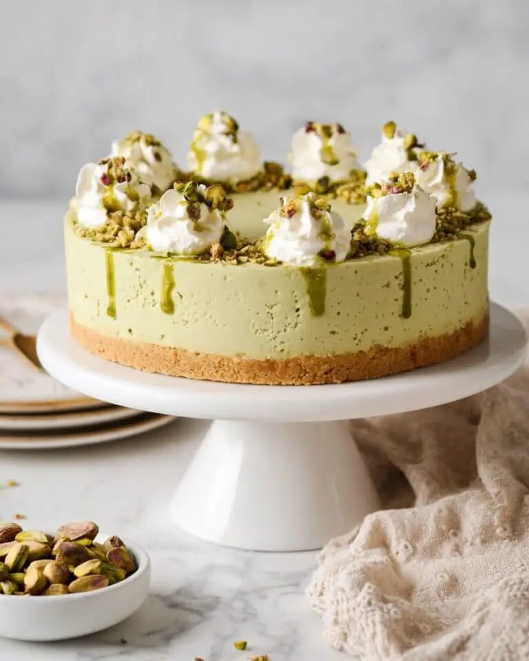 No Bake Pistachio Cheesecake Recipe