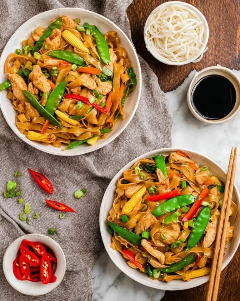 Drunken Noodles with Chicken Recipe