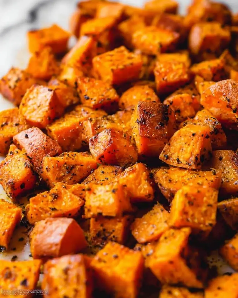 Roasted Sweet Potatoes with Garlic, Cumin, and Paprika Recipe