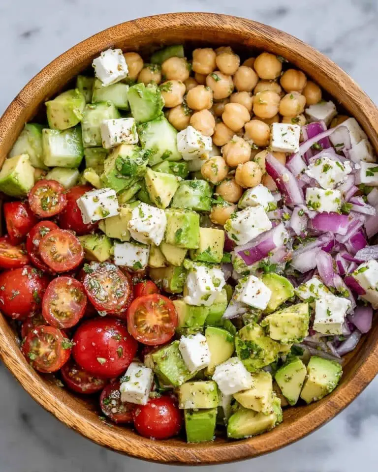 Chickpea Feta and Avocado Salad Recipe