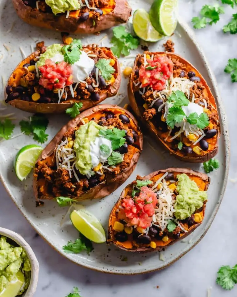 Taco Stuffed Sweet Potatoes Recipe