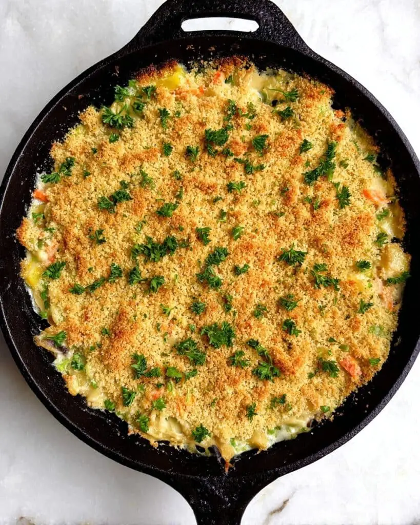 Crustless Rotisserie Chicken Pot Pie Casserole Recipe