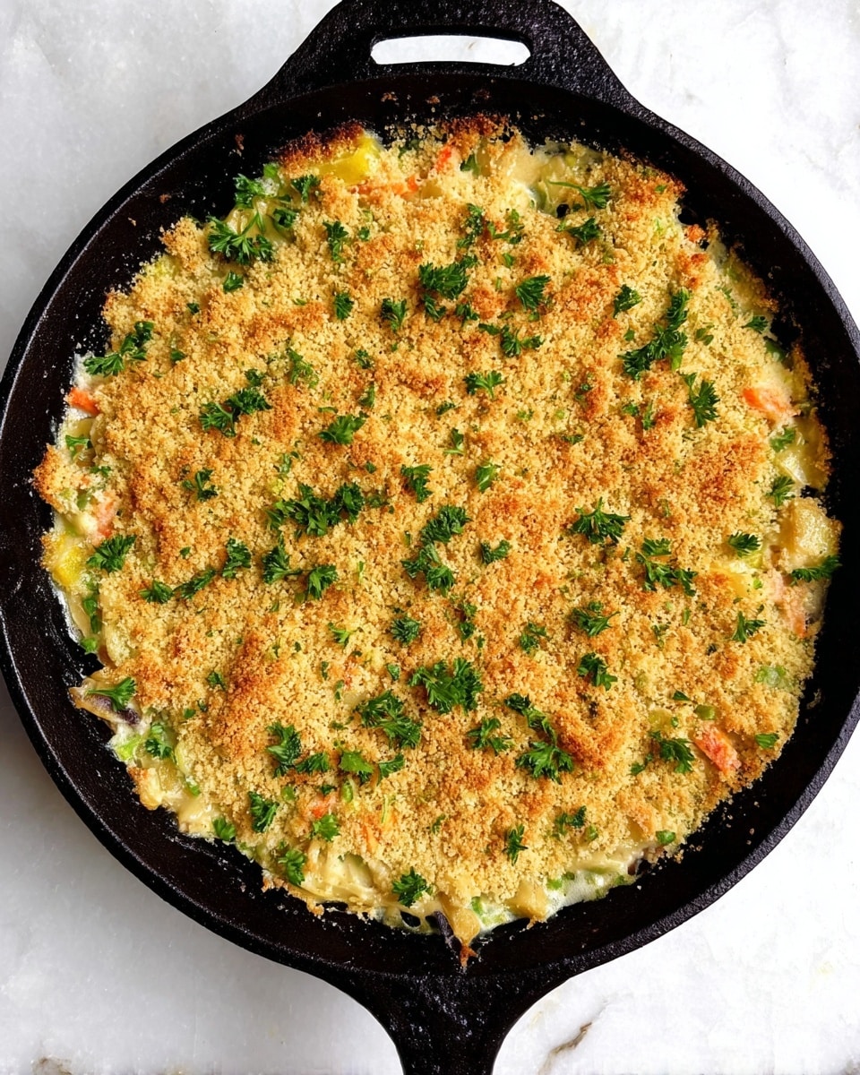 Crustless Rotisserie Chicken Pot Pie Casserole Recipe