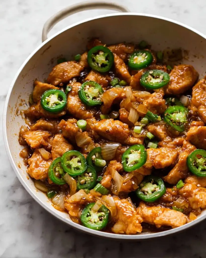 Sizzling Jalapeño Chicken (Chinese Buffet-Style) Recipe